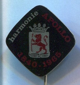 Harmonie Apollo blik muziek speldje ( L_201), Verzenden, Zo goed als nieuw, Merk, Speldje of Pin
