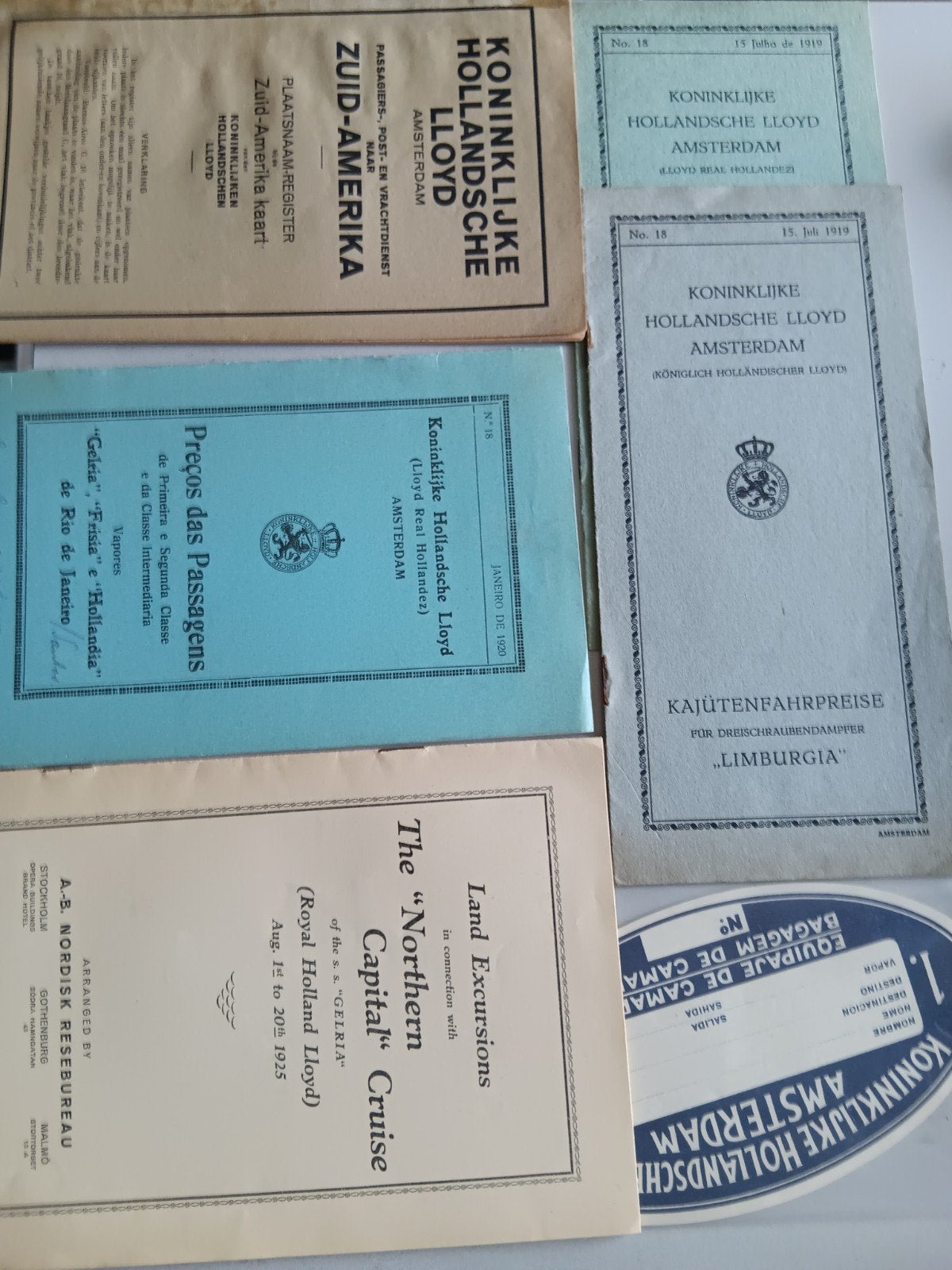 Koninklijke Hollandsche lloyd va 1919, Ophalen of Verzenden