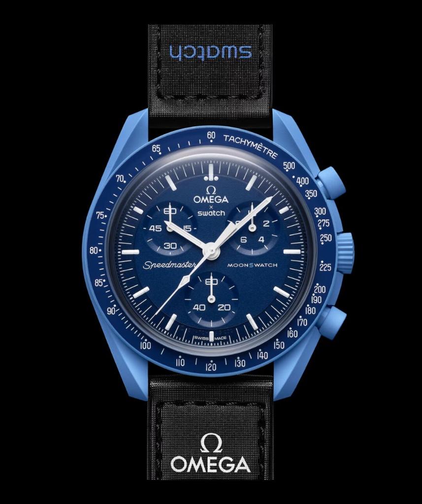 OMEGA  SWATCH MoonSwatch – Mission to Neptune | Brand New, Kunststof, Verzenden, Polshorloge, Swatch