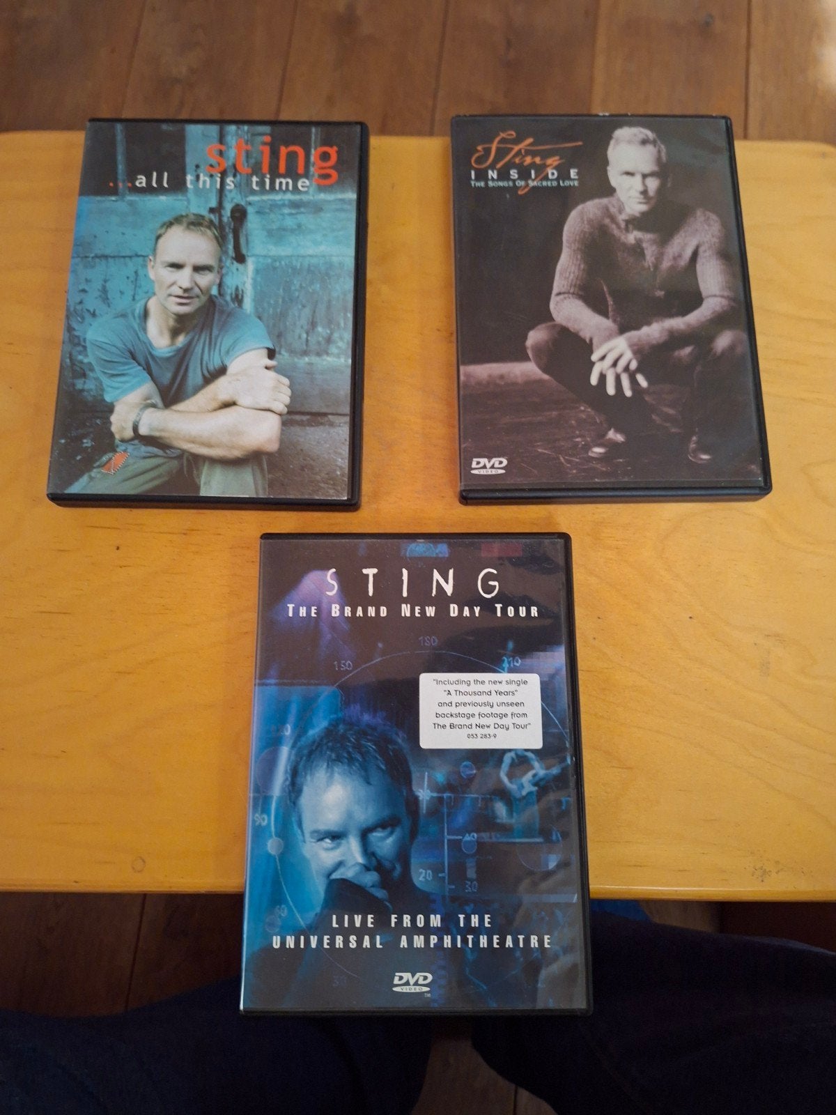 3 Sting DVD's: All This Time, Inside, Brand New Day Tour, Ophalen of Verzenden
