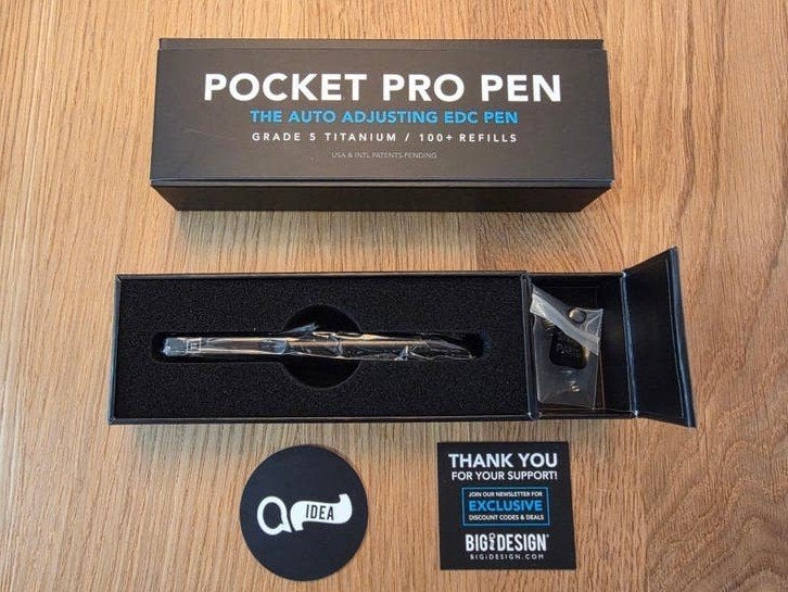 Pocket Pen Pro Titanium Midnight Black Nieuw, Diversen, Ophalen of Verzenden