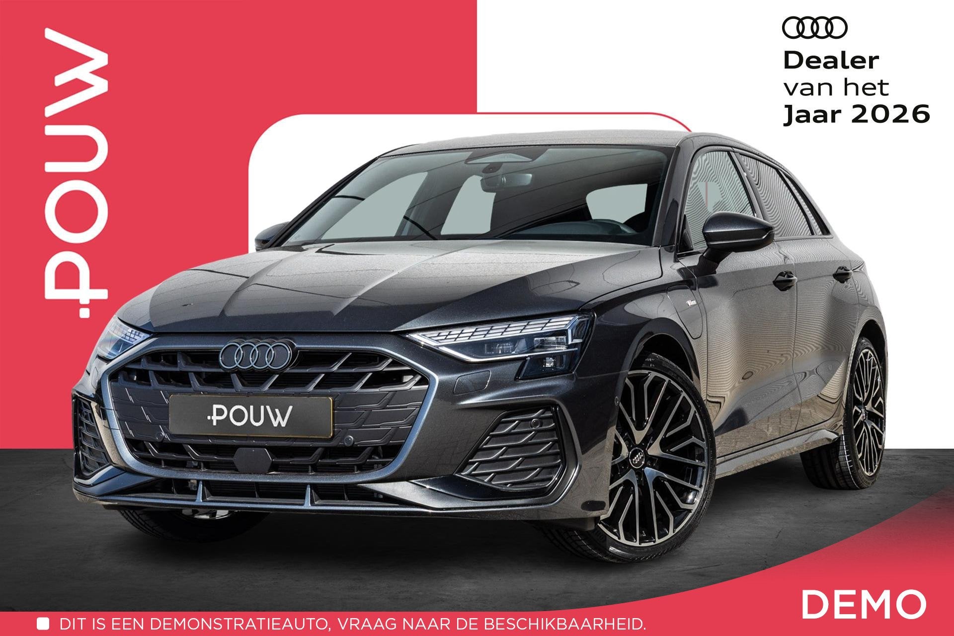 Audi A3 Sportback 40 TFSIe 204pk S edition | Trekhaak | 19'', Auto's, 1498 cc, 4 cilinders, 150 min, Leder en Stof