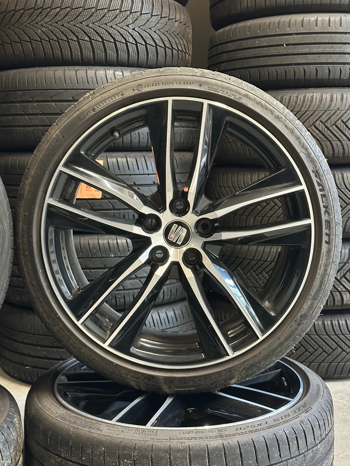 Originele 5x112 19 inch Seat Leon Cupra | Velgen & Banden, Auto-onderdelen, Banden en Velgen, 19 inch, Gebruikt, Banden en Velgen