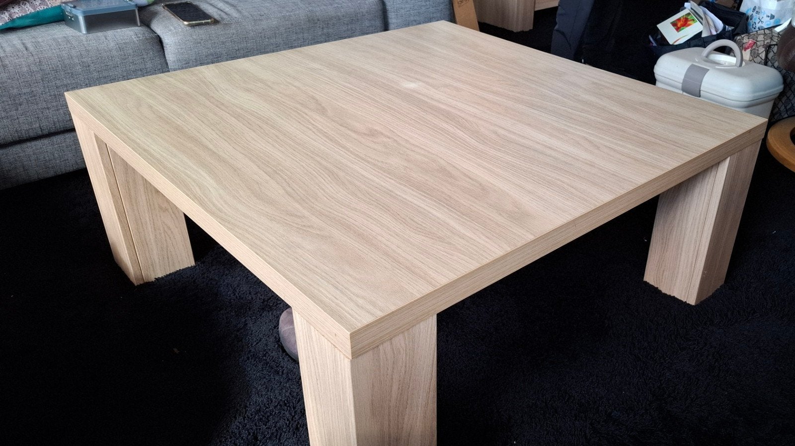 salontafel, Huis en Inrichting, Ophalen, Gebruikt, 50 tot 100 cm, Vierkant