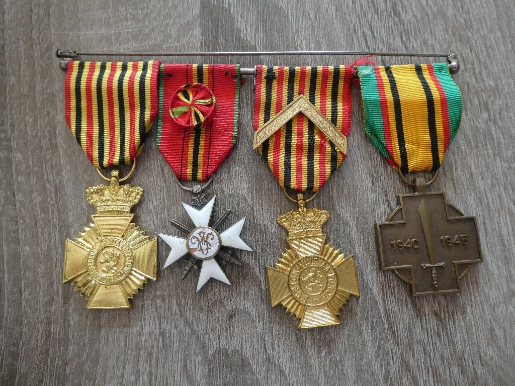 Belgische medaille set., Verzamelen, Ophalen of Verzenden, Landmacht, Overige gebieden, Lintje, Medaille of Wings