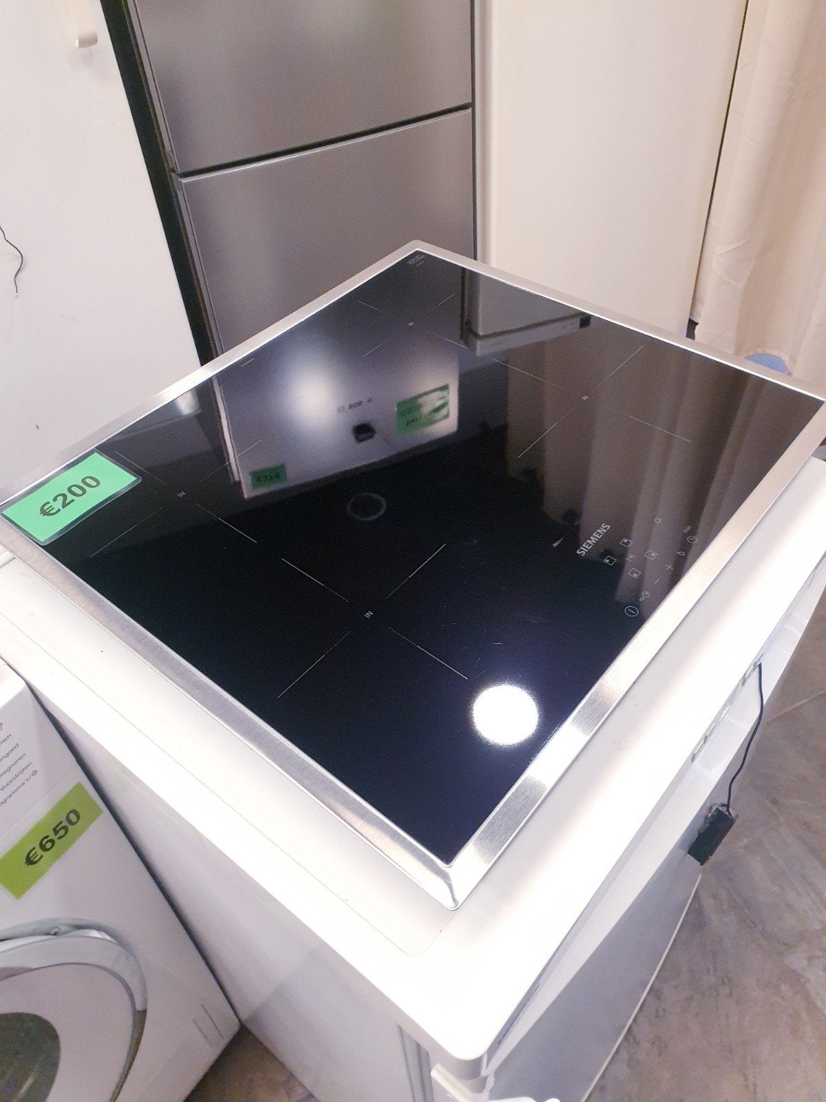 Inductiekookplaat Siemens inbouw INC GARANTIE, Witgoed en Apparatuur, Kookplaten, Ophalen, 4 kookzones, Zo goed als nieuw, Energieklasse A of zuiniger