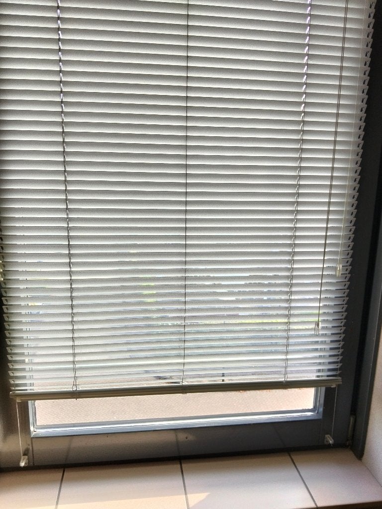 Luxaflex voor kiep/kantelraam, Jaloezie, 125 cm, In te korten, Metaal