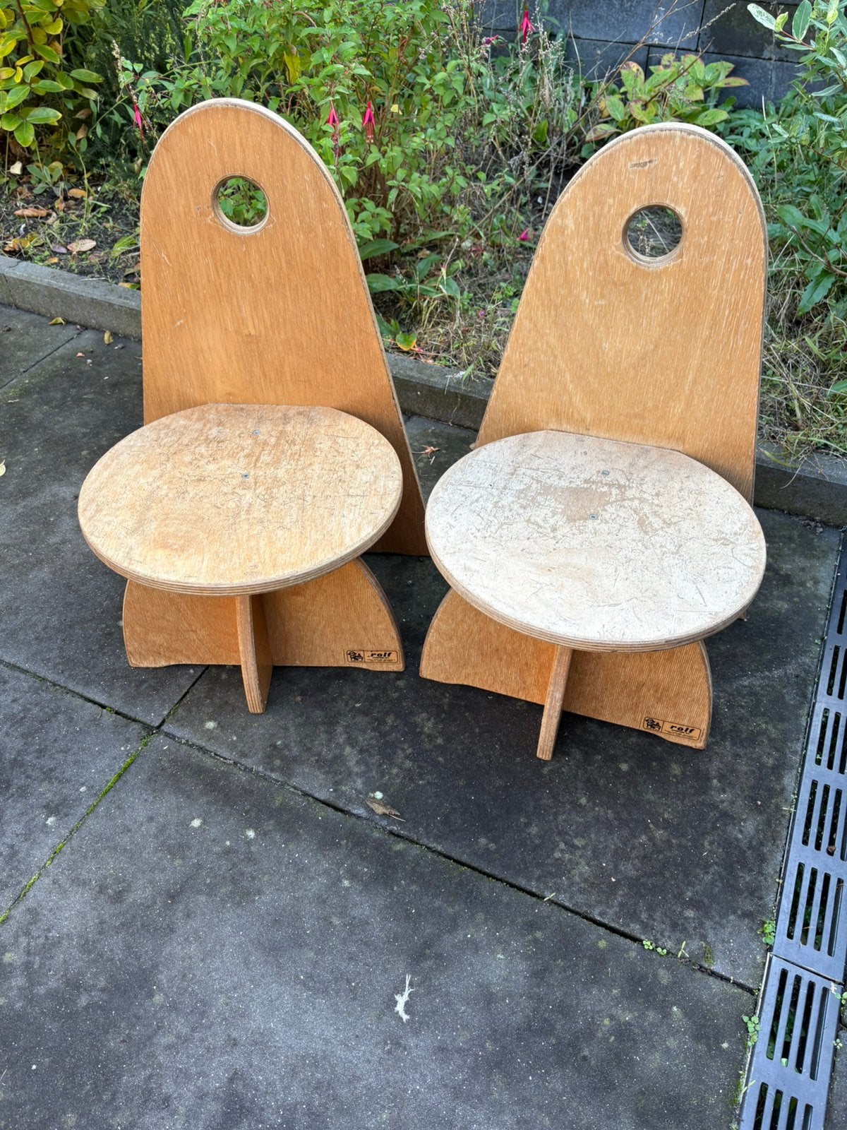 Gratis Vintage design kinderstoeltjes, Ophalen