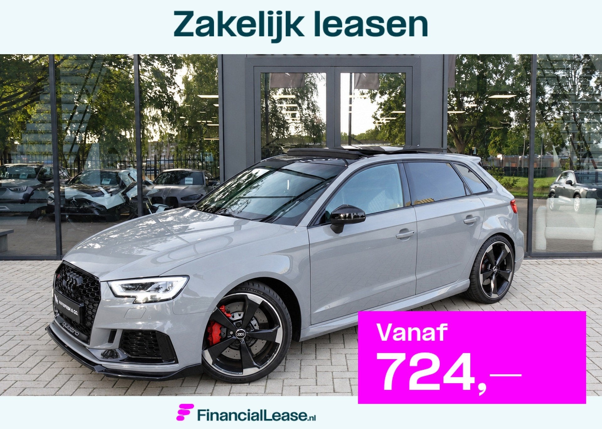 Audi RS3 Sportback 2.5 TFSI RS 3 quattro PANO B&O MATRIX VOL, Automaat, Gebruikt, RS3, Leder