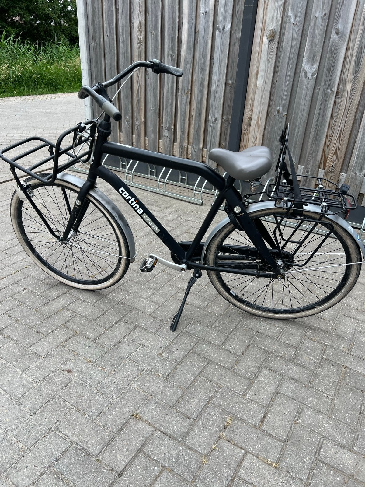 Cortina crush Transportfiets - Zwart, Fietsen en Brommers, Terugtraprem, Gebruikt, Versnellingen, 53 tot 57 cm