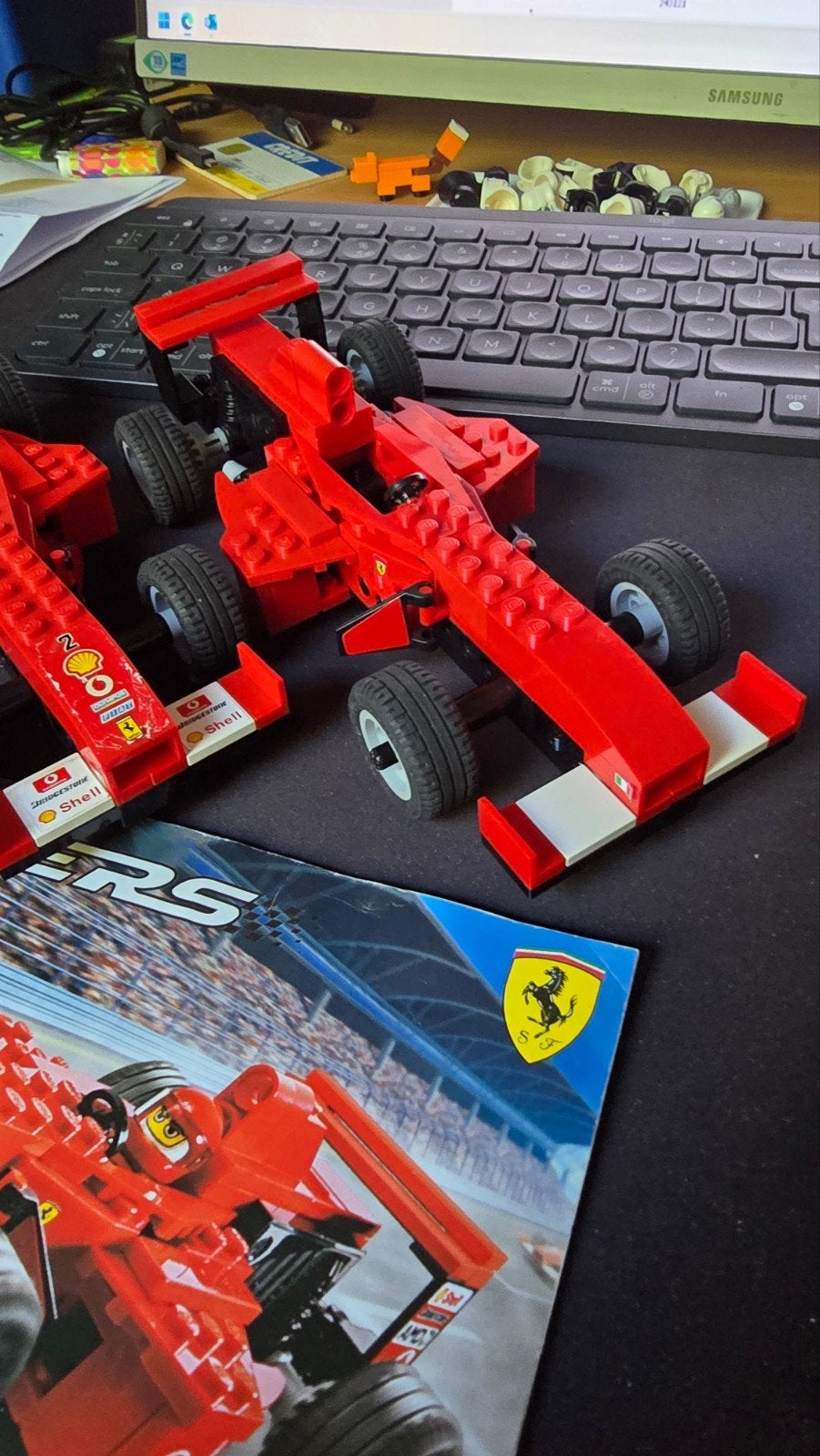 2x lego racers 8362. Met pull back motor., Ophalen of Verzenden