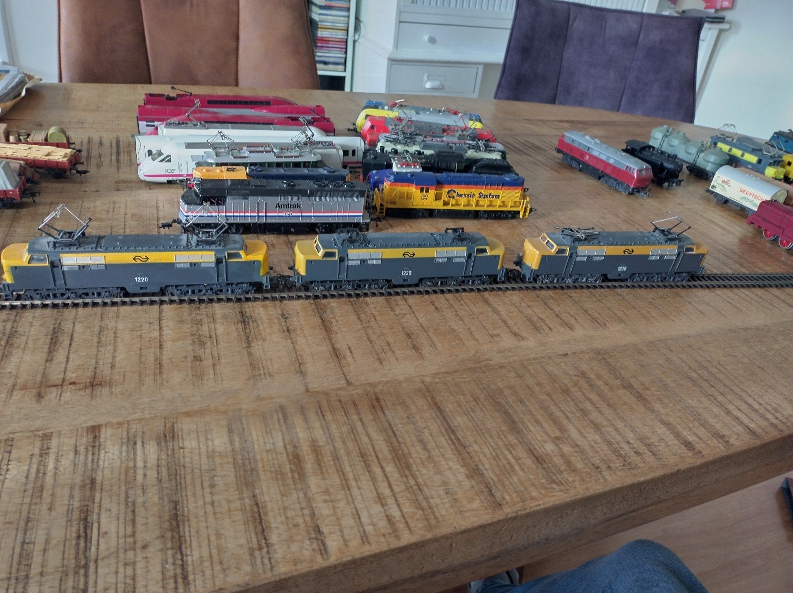 3x NS 1220 modeltreinen - zie foto's, Verzamelen, Ophalen of Verzenden, Gebruikt, Trein, Schaalmodel