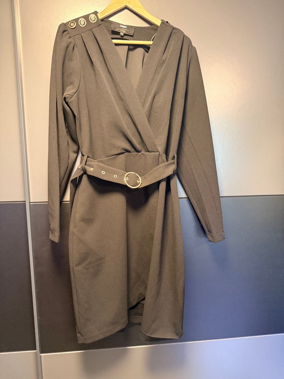 Eksept by shoeby blazer jurk zwart maat XXL, Zwart, Maat 46/48 (XL) of groter, Ophalen of Verzenden, Zo goed als nieuw