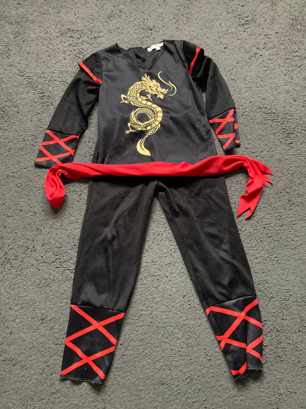 Carnavalspak Ninja 4-6 jaar, Ophalen of Verzenden, Gebruikt, Jongen of Meisje