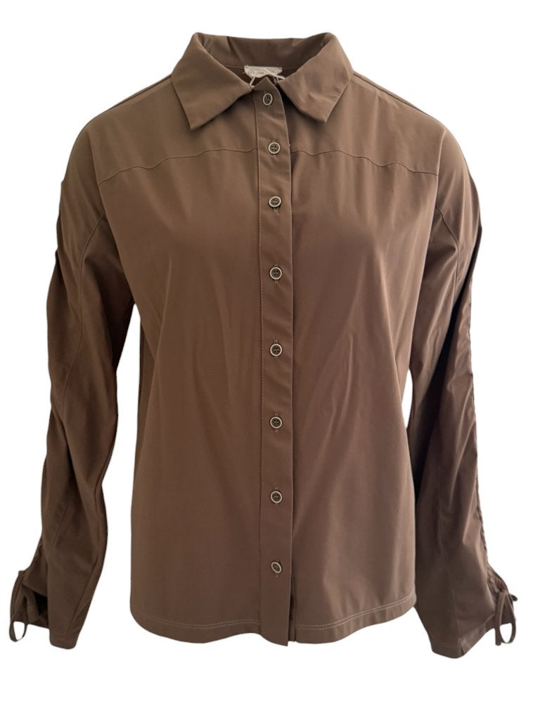 Jane Lushka blouse NIEUW L, Maat 38/40 (M), Bruin, Nieuw, Ophalen of Verzenden