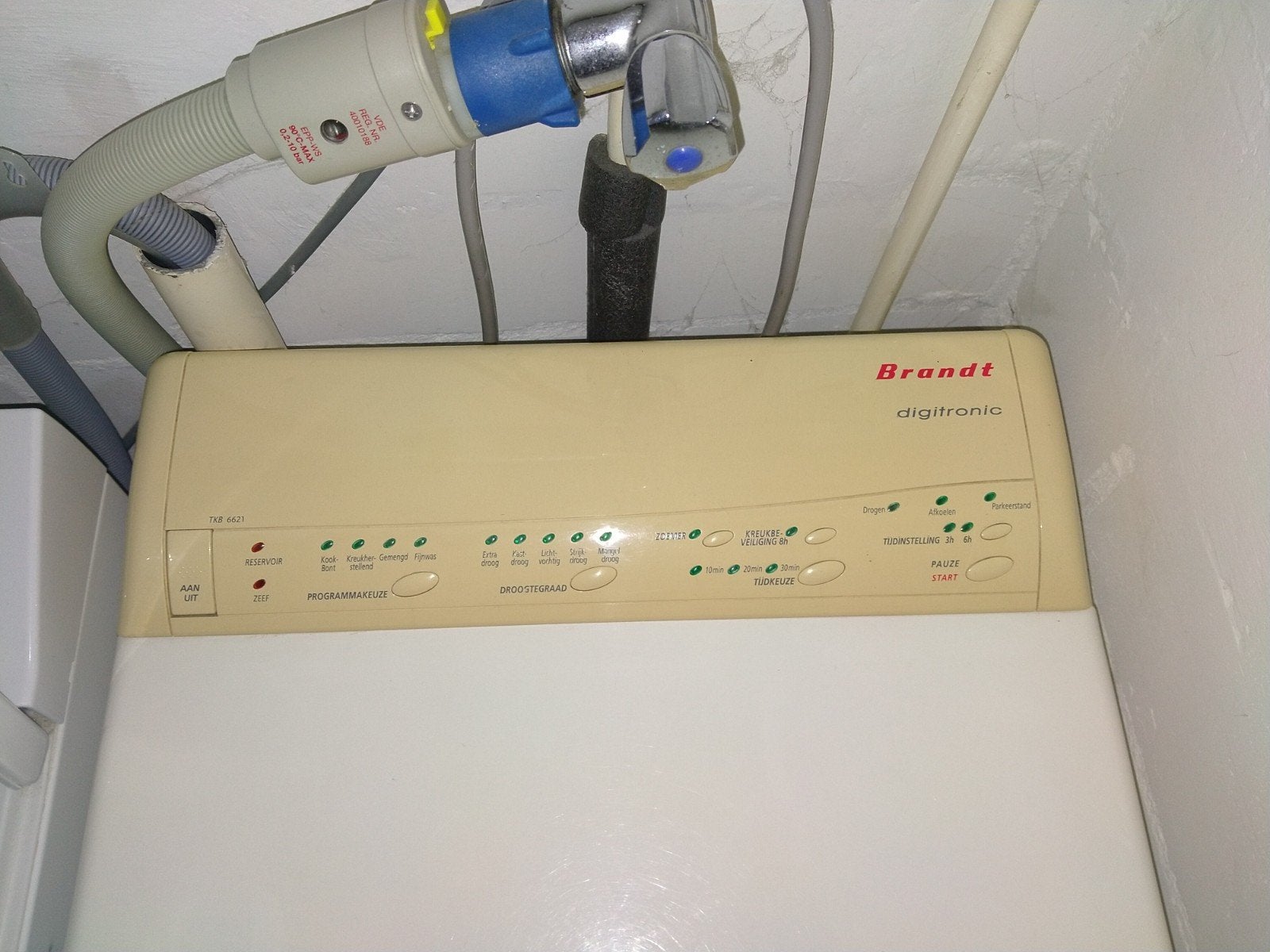 Brandt Compact Wasdroger, 6 tot 8 kg, Bovenlader, Ophalen of Verzenden, 85 tot 90 cm
