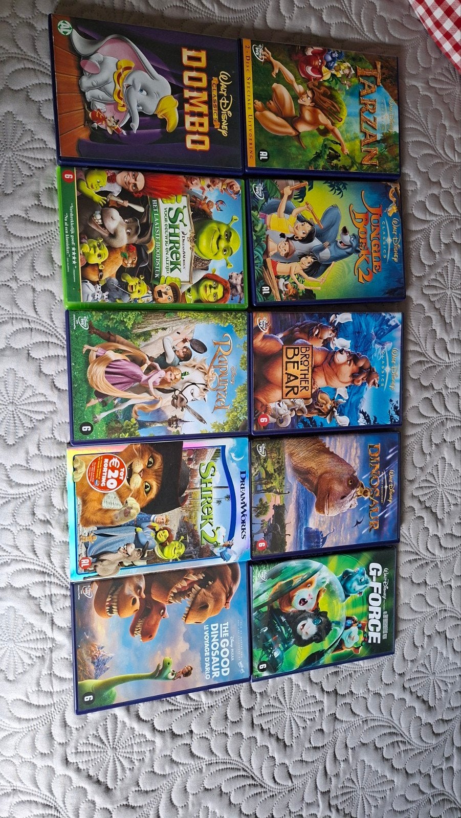 10 Disney en DreamWorks DVD's - Zo goed als nieuw, Animatie, Alle leeftijden, Ophalen of Verzenden, Zo goed als nieuw