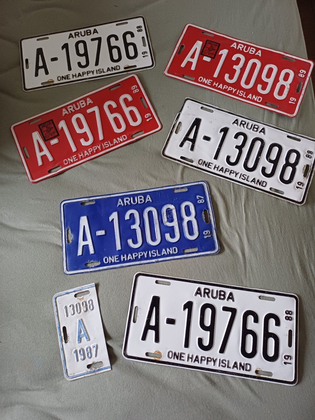 Nummerborden Aruba, Ophalen of Verzenden, Gebruikt