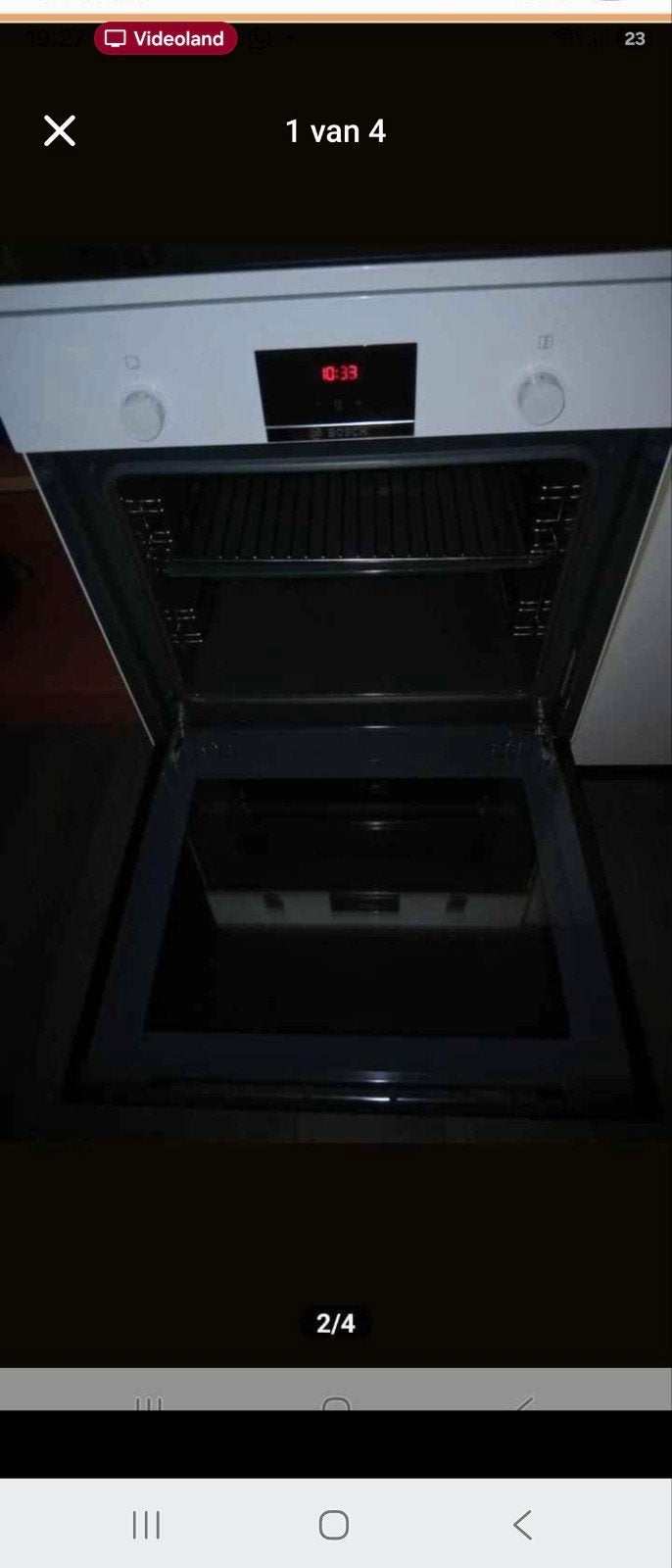 BOSCH HLR390020 Fornuis - Inductie 2-fasen - 60 cm breed, Ophalen, Hete lucht, 60 cm of meer, 4 kookzones