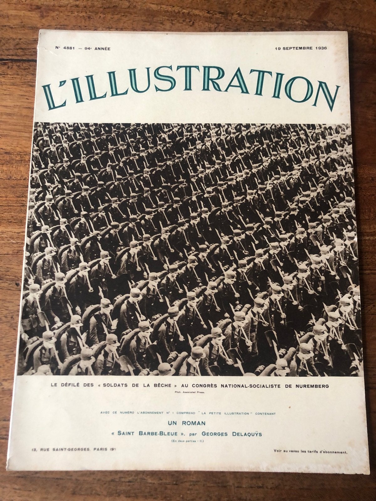 L'Illustration magazine - 19 september 1936, Ophalen of Verzenden, Gelezen, Overige typen