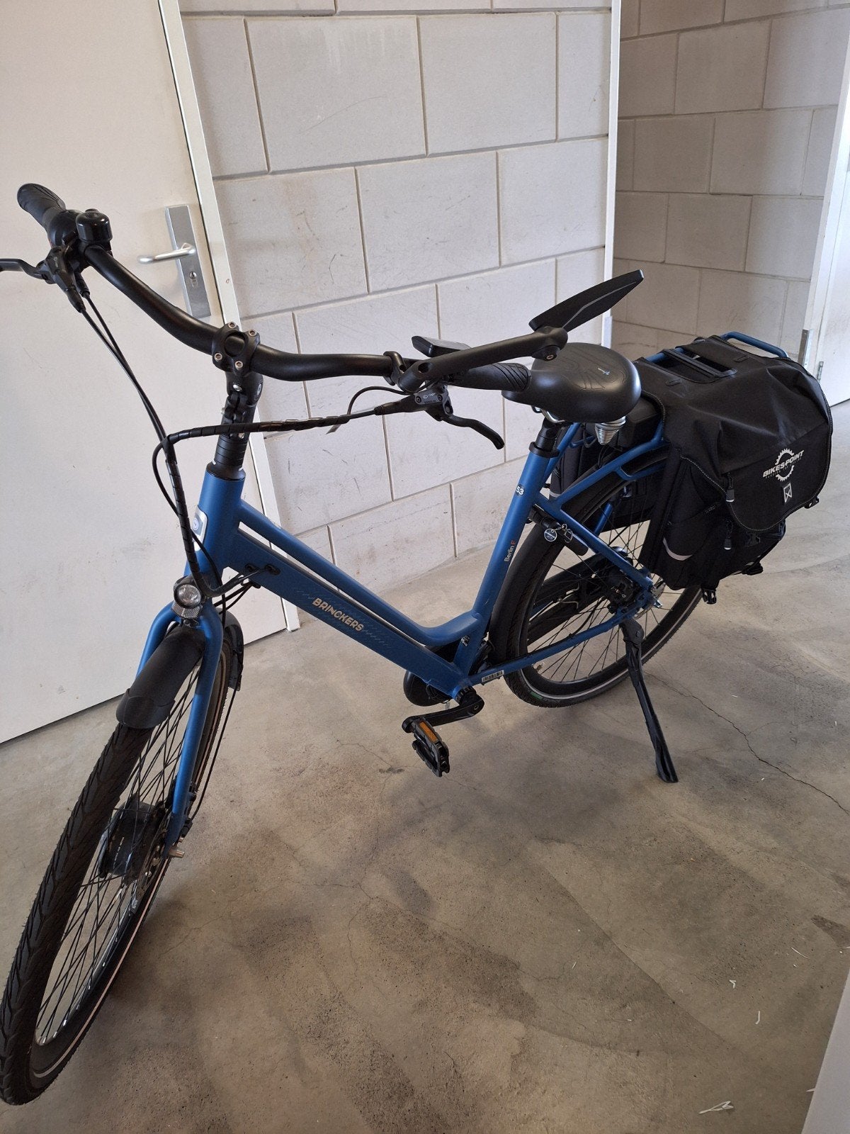 Brinckers Berlin F7 Elec. Damensfiets - Mykonos Blue Mat, Zo goed als nieuw, 51 tot 55 cm, 50 km per accu of meer, Ophalen