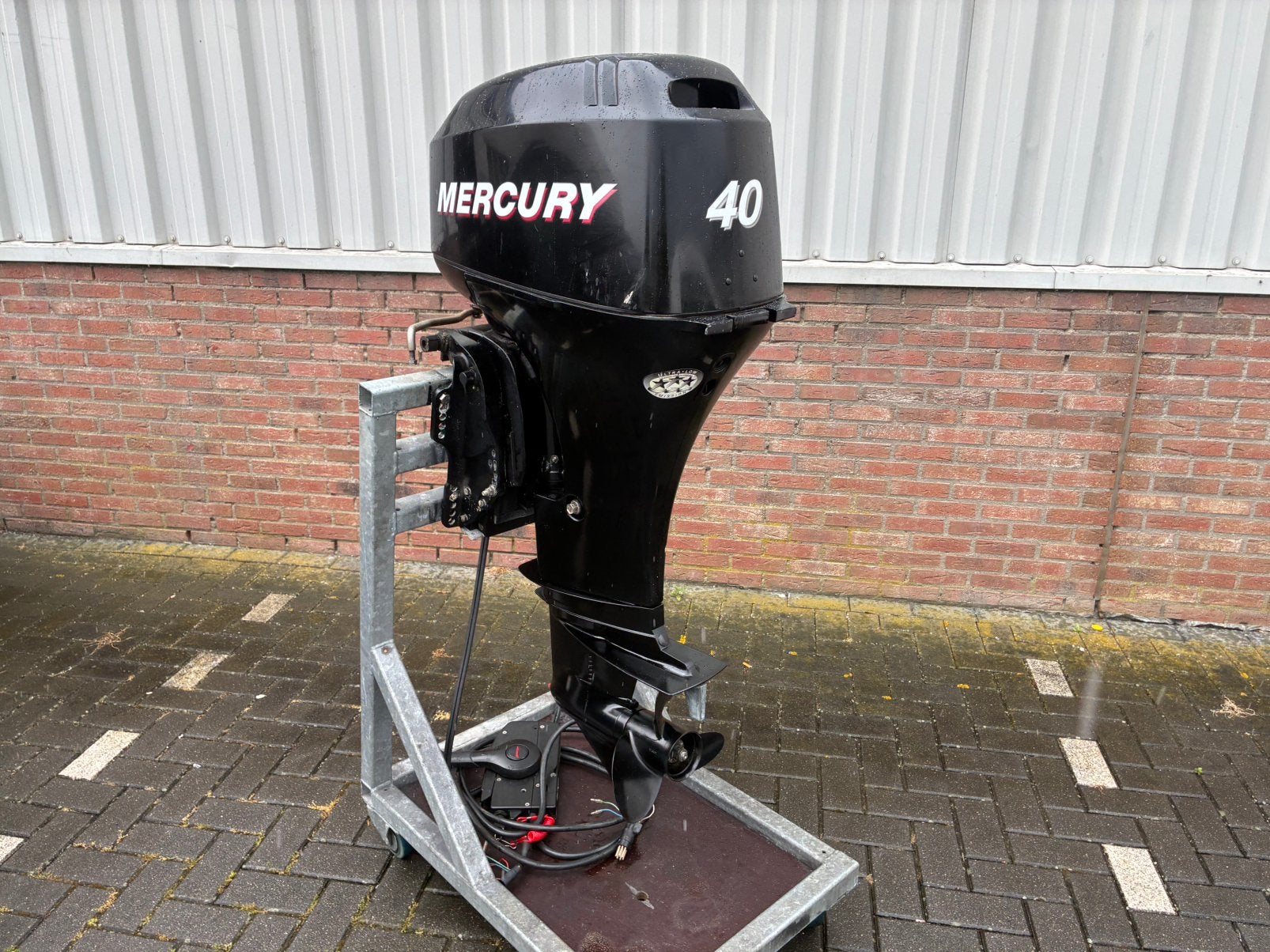 Mercury 40 pk 4 takt EFI , Powertrim, bj 2003 , vaarklaar !, Watersport en Boten, Gebruikt, Viertaktmotor, Mercury, Ophalen of Verzenden