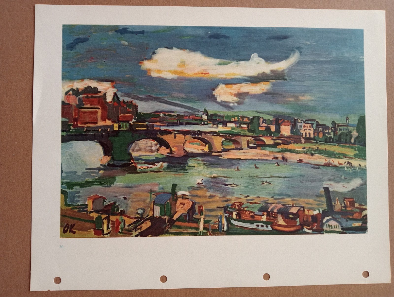 Oskar Kokoschka offset prent jaren 50-60, Ophalen of Verzenden