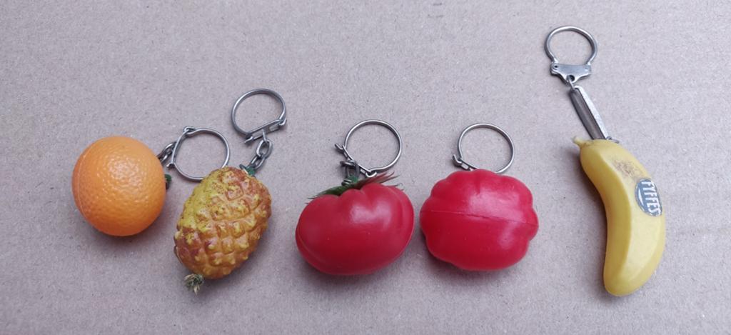 Vintage sleutel hanger fruit, Ophalen of Verzenden