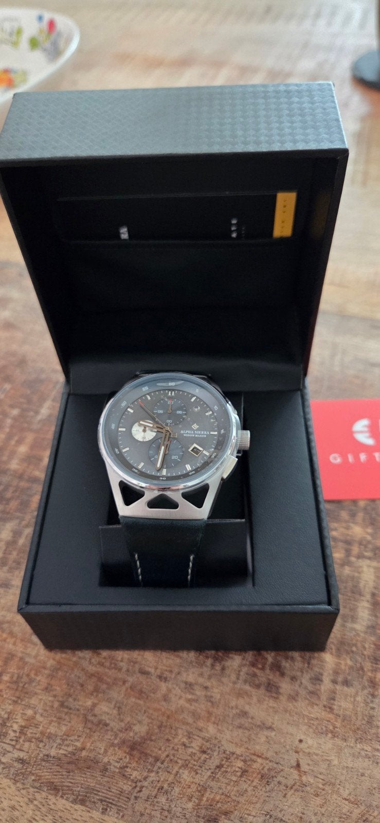 Alpha Sierra Watch Co. - Herenhorloge 930SB, Leer, Staal, Polshorloge, Nieuw