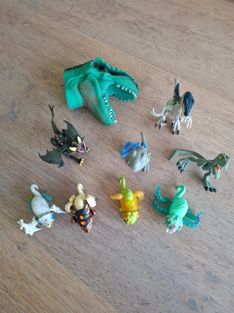 Speelgoedset van Dino’s, draken en fantasiefiguren, Ophalen of Verzenden, Zo goed als nieuw