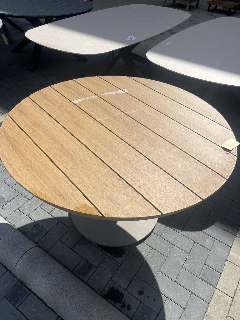 Ronde tuintafel Tower 120øcm | Camel & Tecon Teak, Ophalen, Zo goed als nieuw, Rond, Teakhout