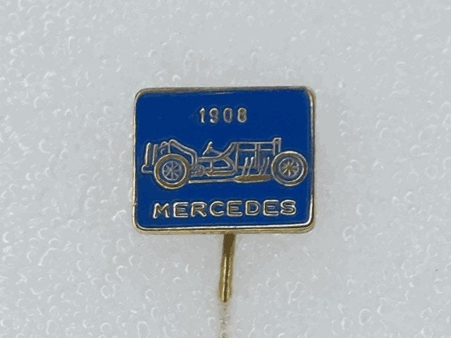 SP1763 Speldje 1908 Mercedes blauw, Ophalen of Verzenden, Gebruikt, Transport