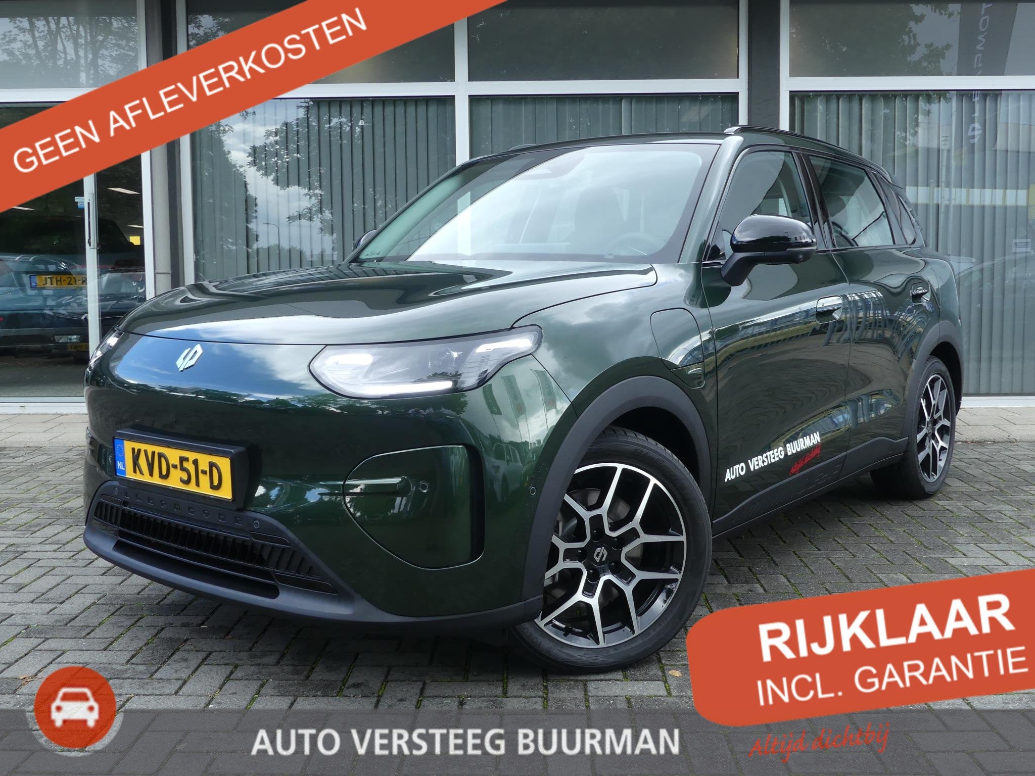 Leapmotor B03X ProMax Design 53 kWh 197PK Automaat Navigatie, Auto's, 12 maanden, Zwart, Geheel digitaal combi-instrument, Origineel Nederlands