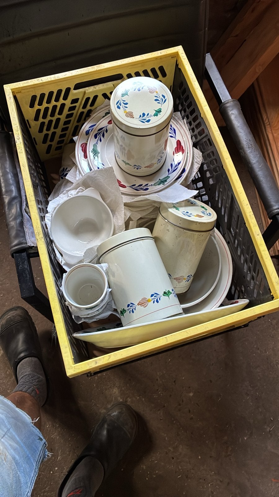 Boerenbond Servies - Complete Set met Voorraadpotten, Ophalen of Verzenden