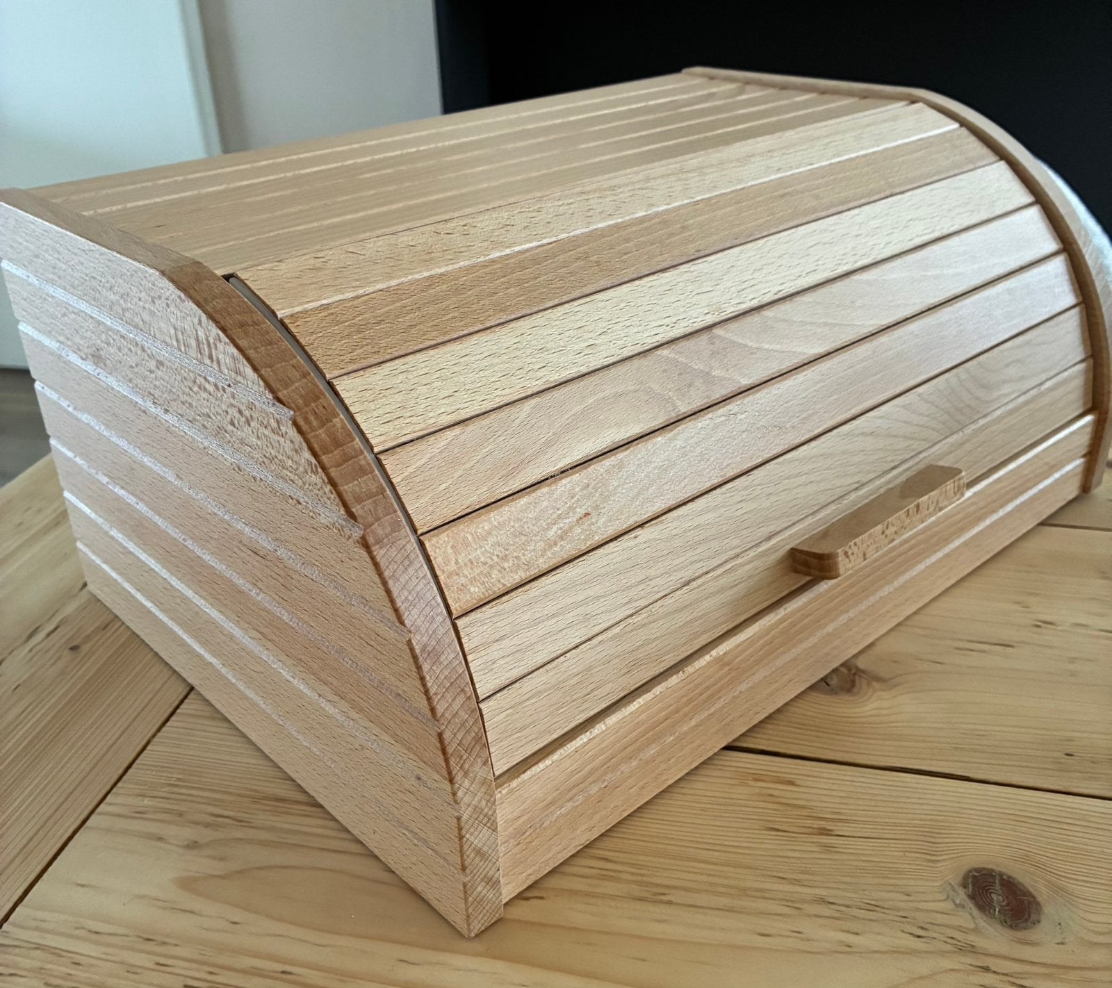 Zo goed als nieuwe houten broodtrommel Ikea, Minder dan 50 cm, Minder dan 50 cm, Ophalen of Verzenden, Zo goed als nieuw