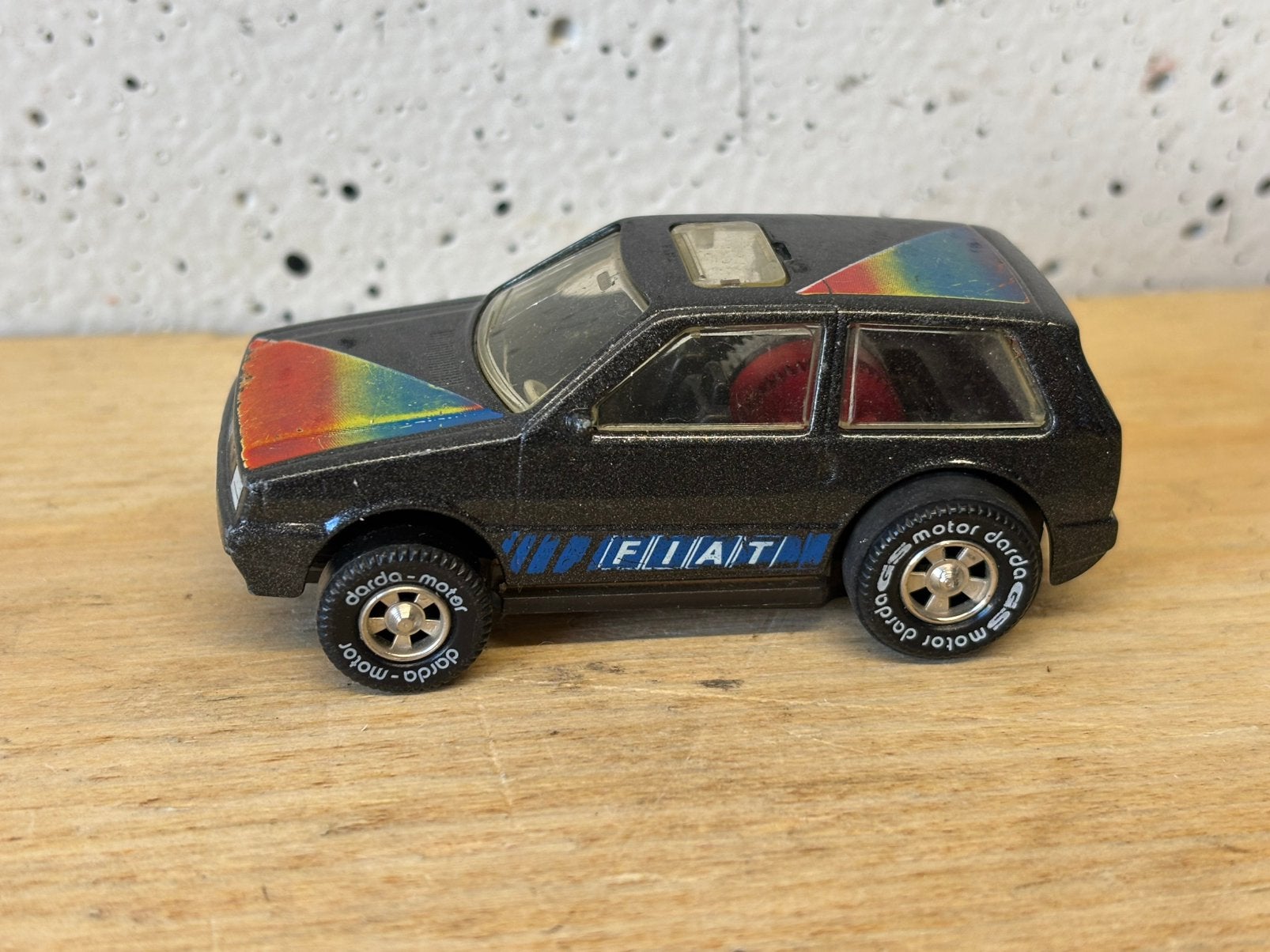 Darda Fiat uno racebaan auto, Kinderen en Baby's, Ophalen of Verzenden, Gebruikt, Handmatig, Overige merken