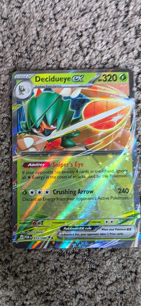 Decidueye EX #012, Ophalen of Verzenden, Zo goed als nieuw