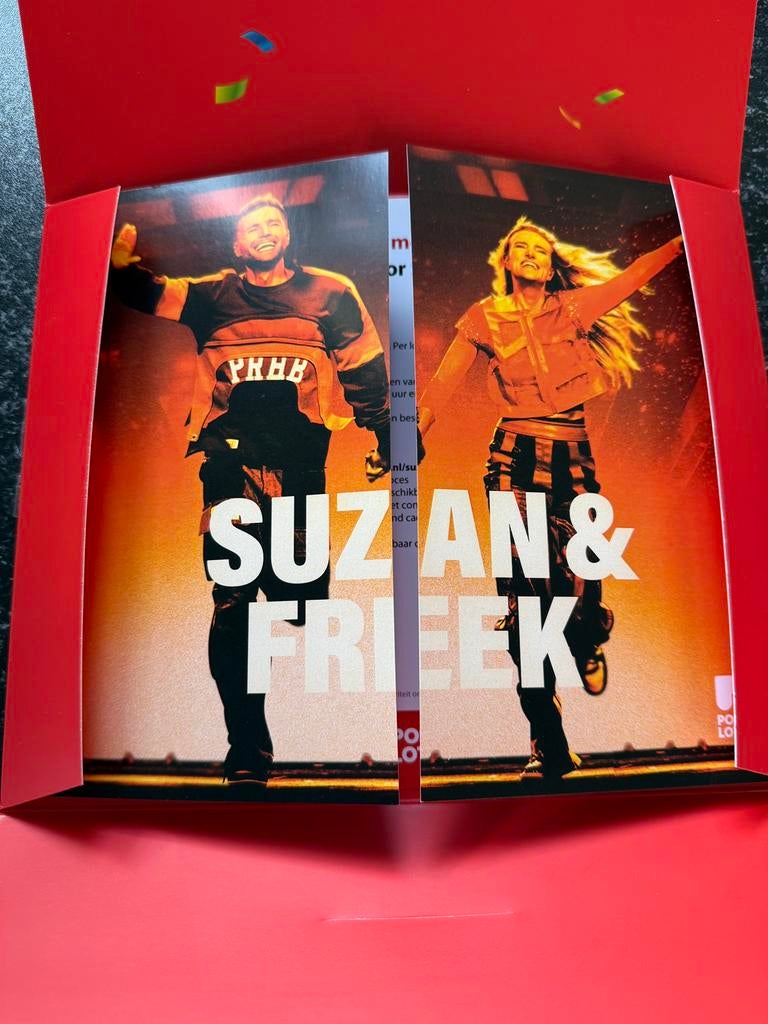 2x zitplaatsen Suzan & Freek 25 mei, Tickets en Kaartjes, Concerten | Nederlandstalig, Twee personen, Mei, Pop