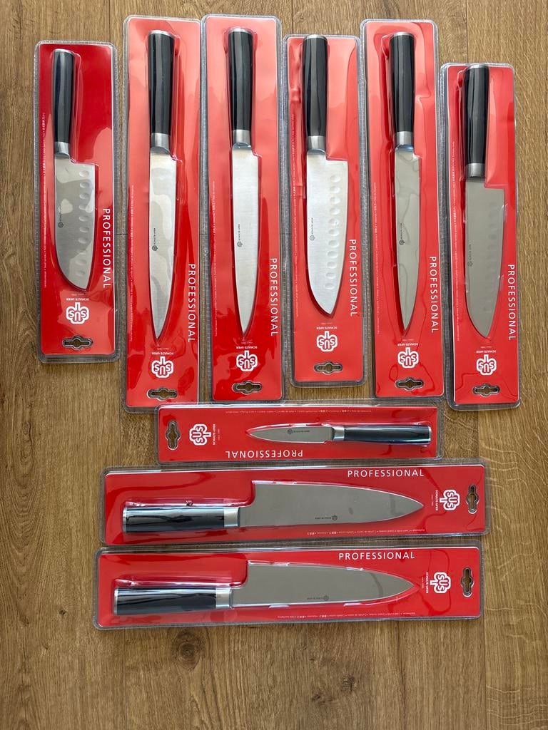 Schulte Ufer Professional Messenset - nieuw in verpakking, Ophalen, Nieuw, Rvs of Chroom, Bestekset