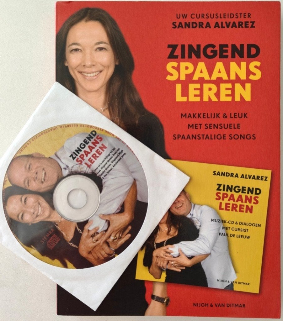 Sandra Alvarez: ZINGEND SPAANS LEREN. INCL. CD., Ophalen of Verzenden, Alpha, Zo goed als nieuw