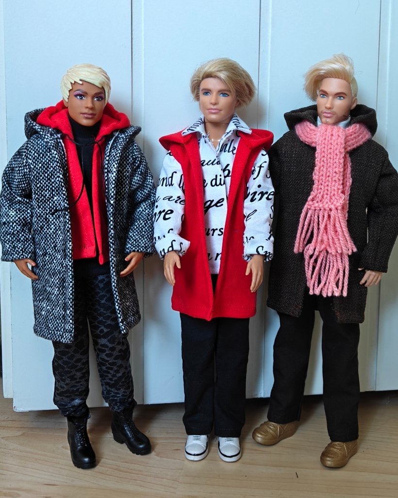 Barbiekleertjes/Barbiekleding: Jas, vest, shirt, broek Ken, Verzenden, Nieuw, Barbie