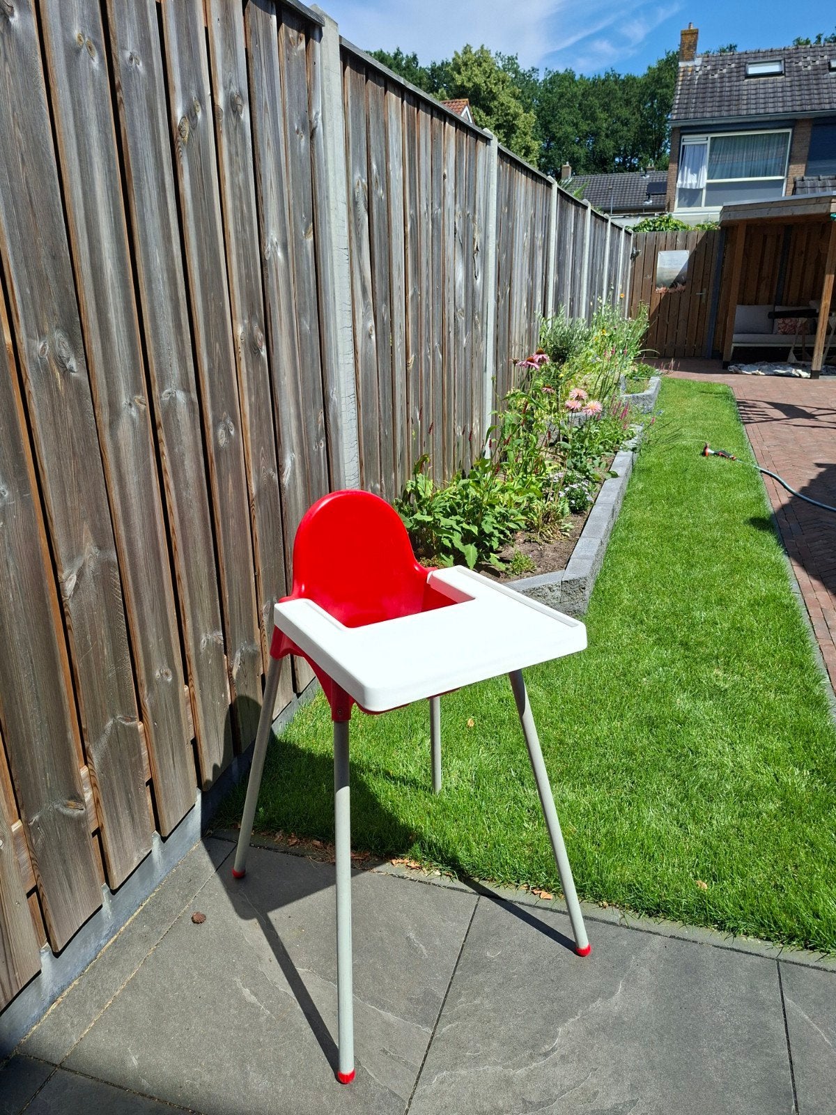 Ikea antilop rode kinderstoel met afneembare poten, Ophalen of Verzenden, Gebruikt, Overige typen