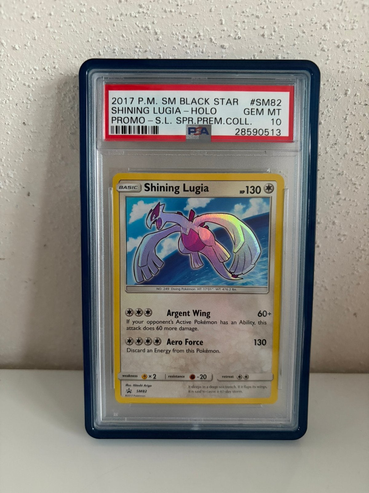 Shining lugia sm82 psa 10, Ophalen of Verzenden, Zo goed als nieuw