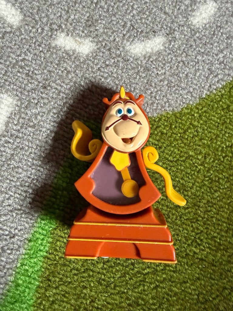 Klok Pendule Cogsworth Belle en het beest, Verzamelen, Disney, Ophalen of Verzenden, Assepoester of Belle, Zo goed als nieuw, Beeldje of Figuurtje