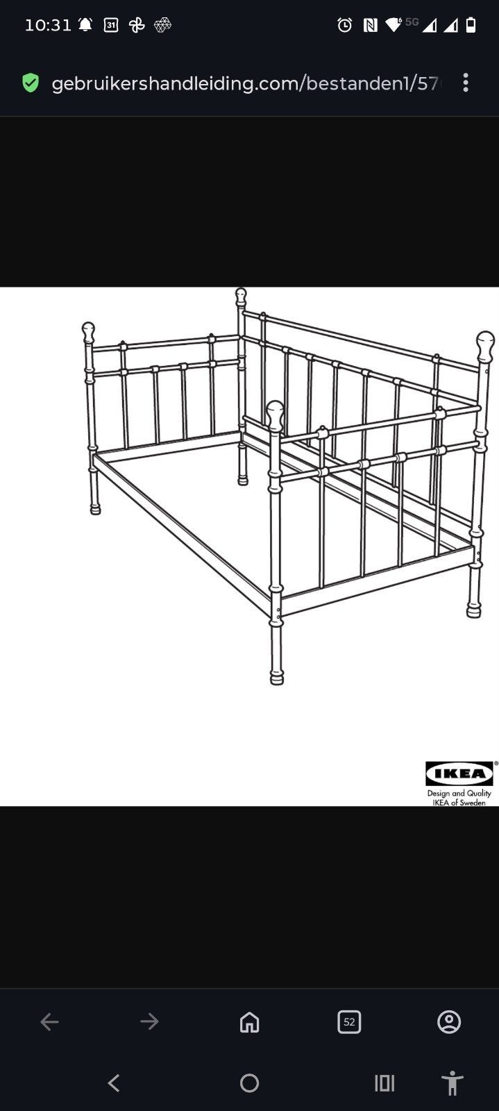 IKEA Tromsnes spijlenbed 90x200 (lattenbodem evt los), Ophalen, Gebruikt, 90 cm, Eenpersoons