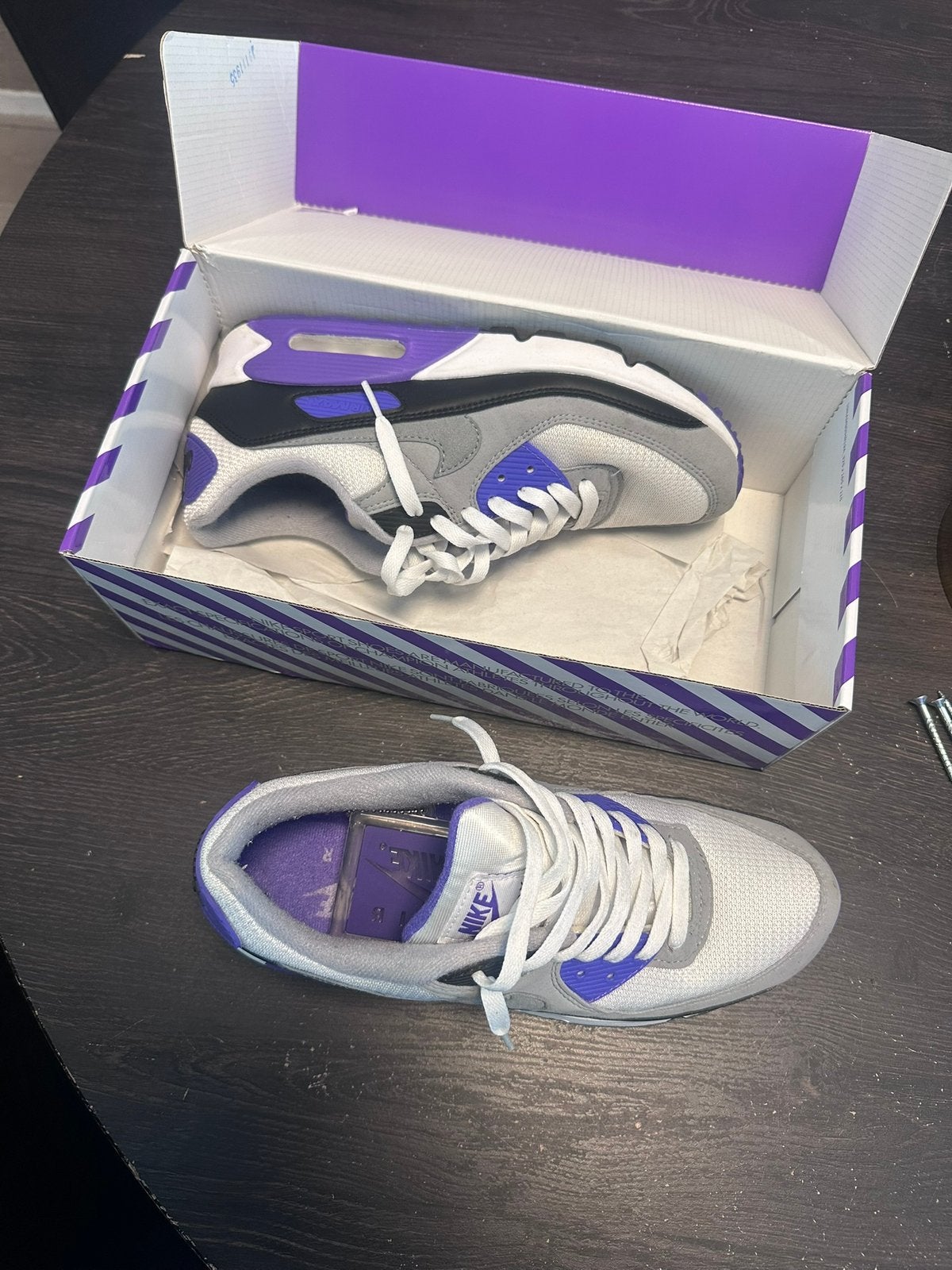 Nike air max 90 OG purple grape maat 43, Sieraden, Tassen en Uiterlijk, Ringen, Ophalen of Verzenden, Zo goed als nieuw, Zilver