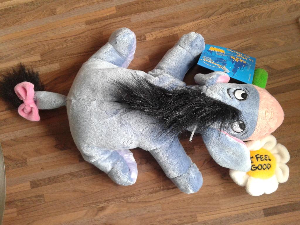 Disney eeyore knuffel I feel good, Disney, Disney, Overige typen, Blauw