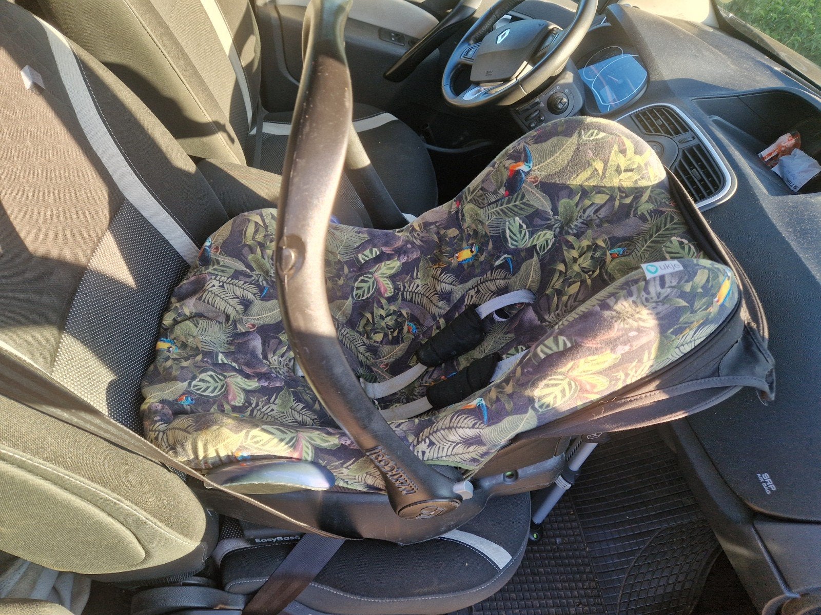 Maxi-Cosi met Easybase 2.0 - Jungle print, Ophalen, Zijbescherming, 0 t/m 13 kg, Maxi-Cosi