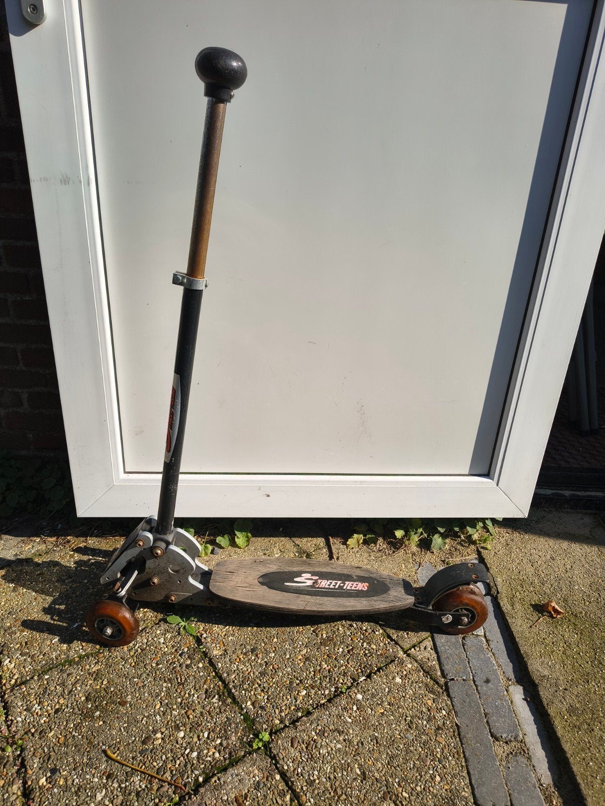Stoere Kickboard Driewieler Step (Street-Teens) Houten Deck., Gebruikt, Onb, Ophalen of Verzenden, Onb