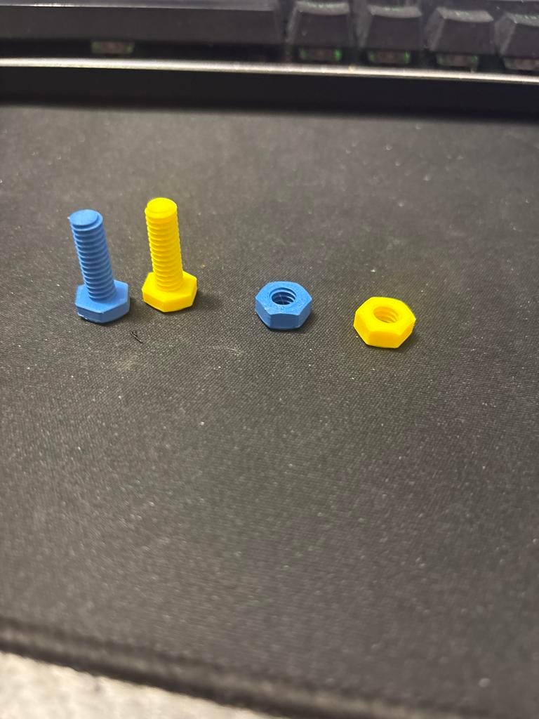 Unieke 3D-geprinte schroeven en bouten op maat, Ophalen of Verzenden, Nieuw, Minder dan 50 mm, Bouten of Moeren